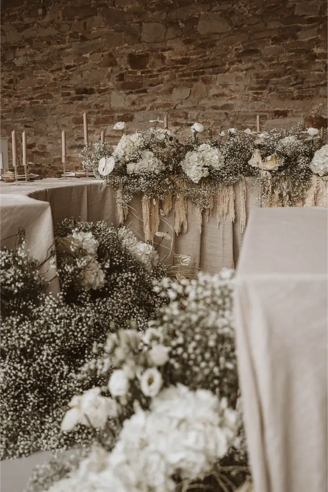 Gut Ostenwalde Hochzeit Detail Tisch