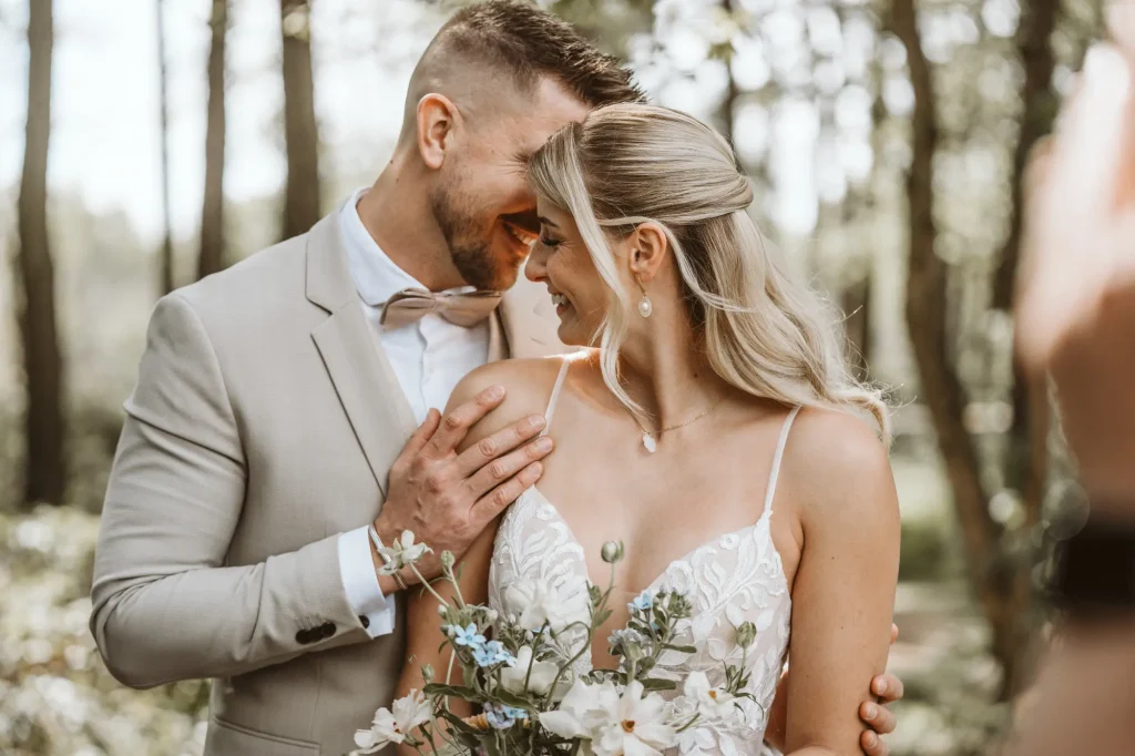 Hochzeitsfotograf Osnabrück Brautpaar untersich