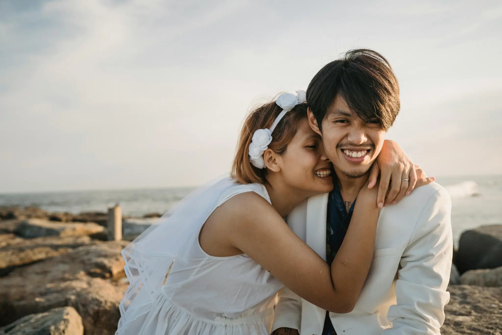 Hochzeitsfotograf Mallorca Lachen zusammen