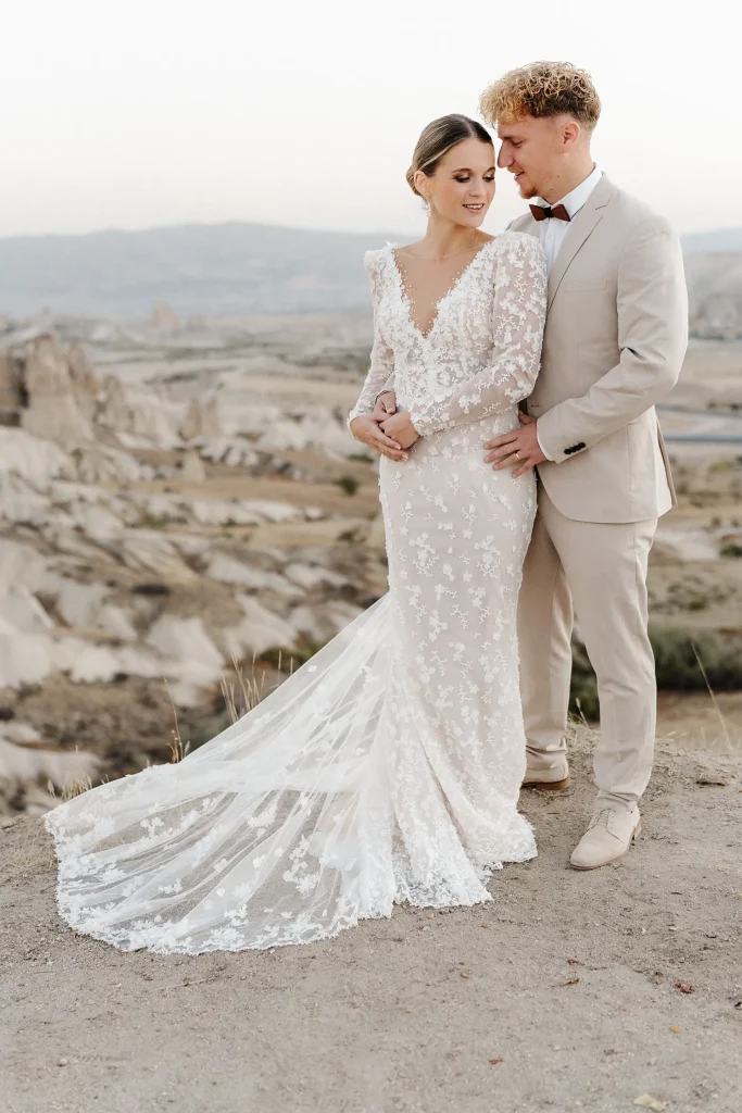 Hochzeitsfotograf Osnabrueck Kleid mit Schleppe