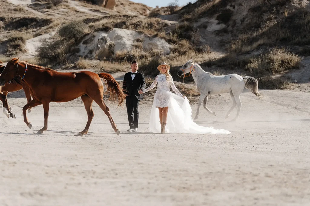 Hochzeitsfotograf Osnabrueck Pferde und Brautpaar